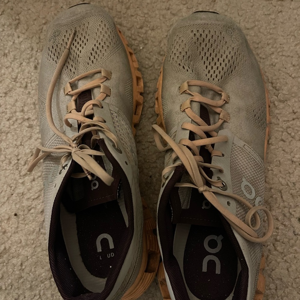On Running Womens Gray Athletic Shoes